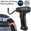Ручной воздушный компрессор, воздушный насос для шин, воздушный насос для шин для автомобилей, велосипедных мячей, 120 Вт, надувной насос, беспроводной/проводной, портативный, новый
