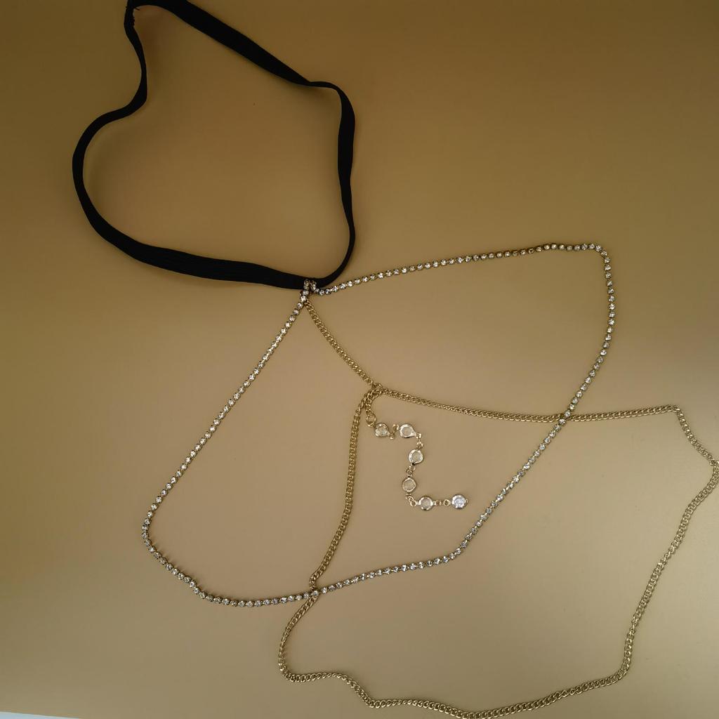 Sexy Rhinestone Thigh Chain - Sweet & Cool Elastic Beach Leg Jewelry