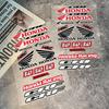 FIQ1 For Honda Reflective Motorcycle Stickers, 3M Safety Warning At Night In The Dark Scooter Helmets