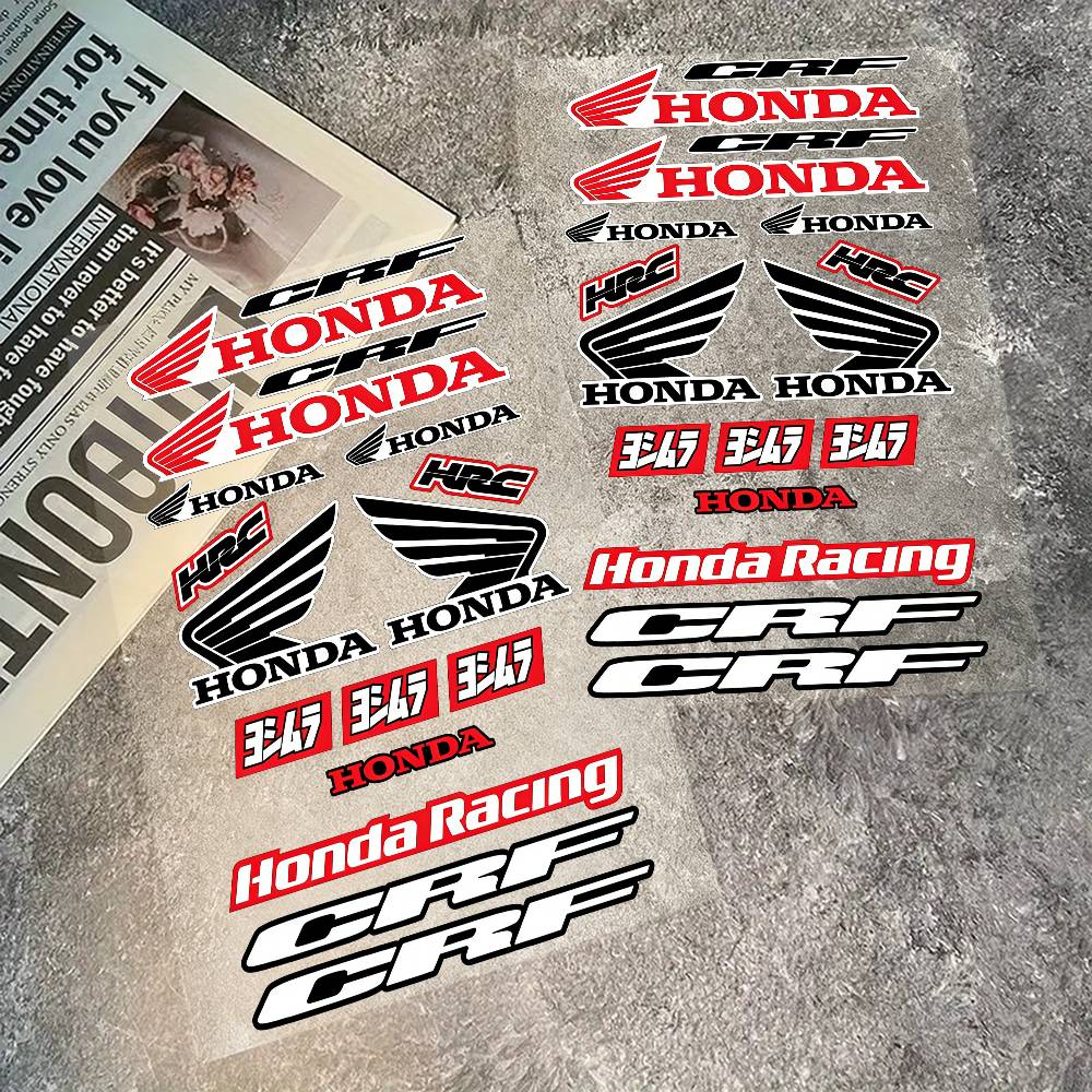 FIQ1 For Honda Reflective Motorcycle Stickers, 3M Safety Warning At Night In The Dark Scooter Helmets