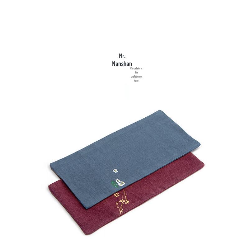 Расписанное вручную хлопково-льняное кухонное полотенце