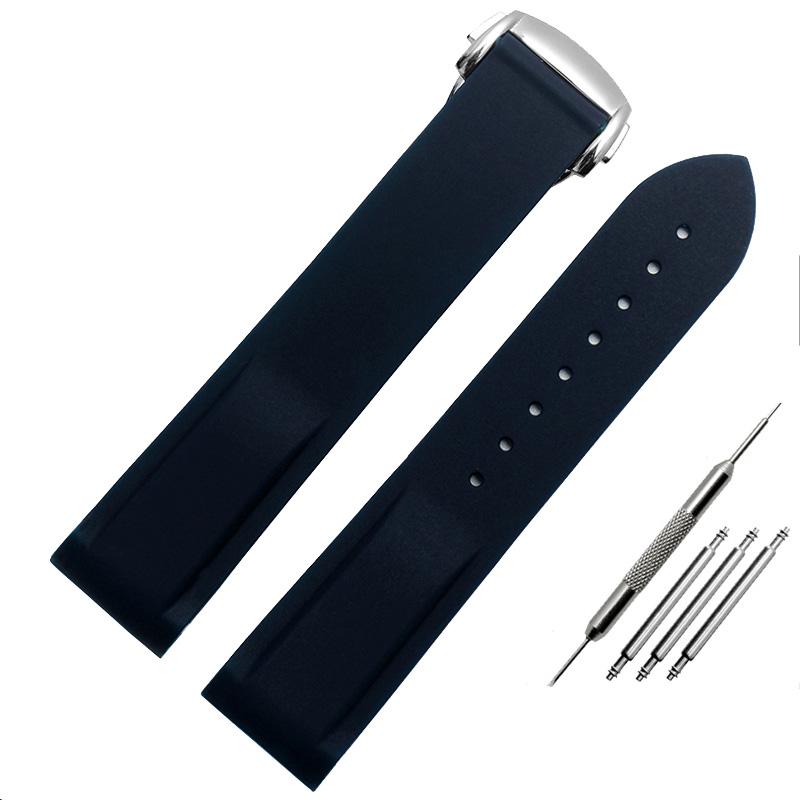 Классический ремешок для часов с резиновым силиконовым интерфейсом Arc 20 мм 22 мм подходит для часов Omega Seamaster GMT Diver 300 Speedmaster Seiko Hamilton