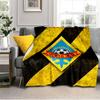 Yellow Black Kairat Blanket Lightweight Ideal Bedding Blanket Perfect for Travel, Camping, Living Rooms, Offices, Sofas, Fan Christmas gift