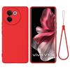 Жидкий силиконовый чехол для телефона Vivo X200/300s, Чехол с ультразащитой