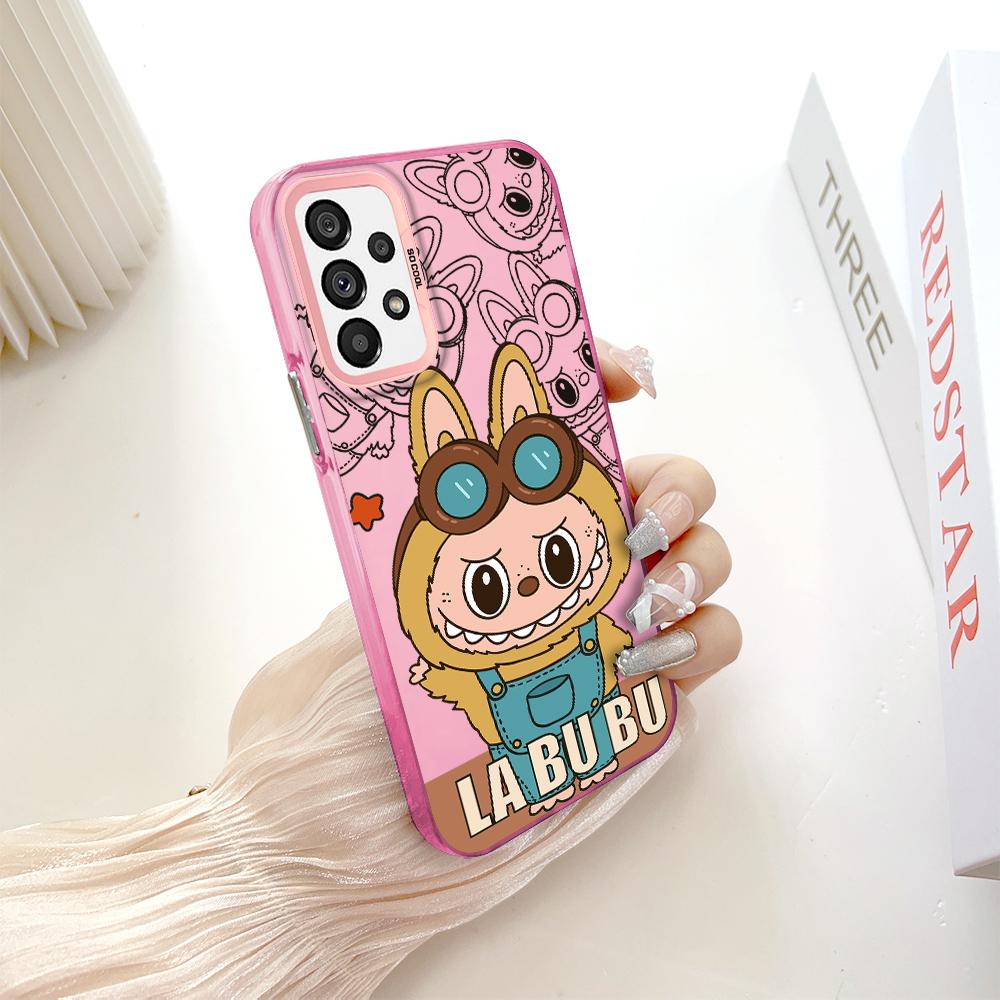 Окрашенный узор, цветной серебристый, двухсторонний, жесткий, противоударный чехол для телефона Samsung