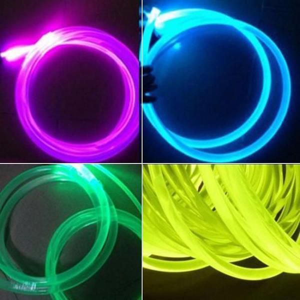 Long 1M PMMA Side Glow Optic Fiber Cable 1.5mm/2mm/3mm Diameter for Car LED Lights Bright Hogard