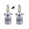 2Pcs C6 H1/H4/H7 Car LED Headlight Bulb 6000K Super Bright Light Driving Lamp
