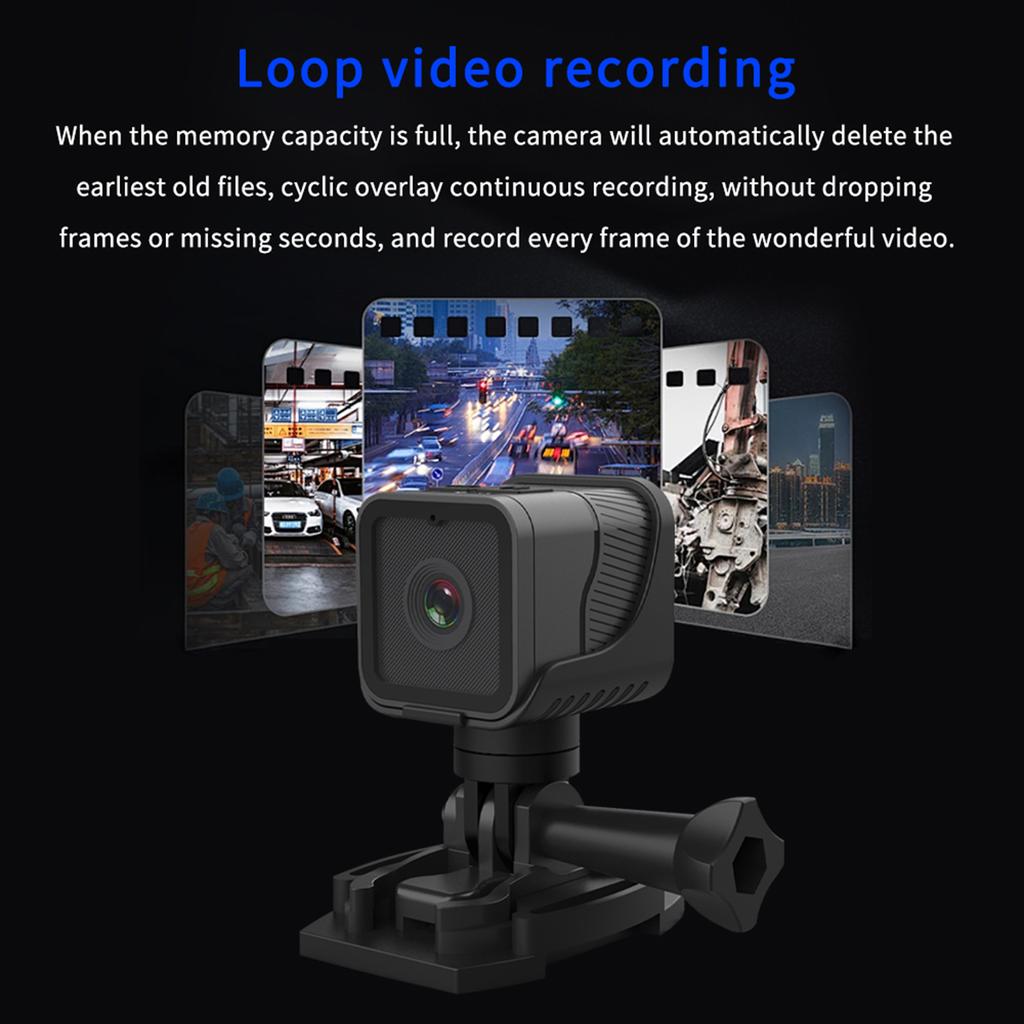 1080P Camera Cycling Camera Sports with 150 degrees Wide Angle Lens WiFi Built in 900mAh Battery for Outdoor Activities