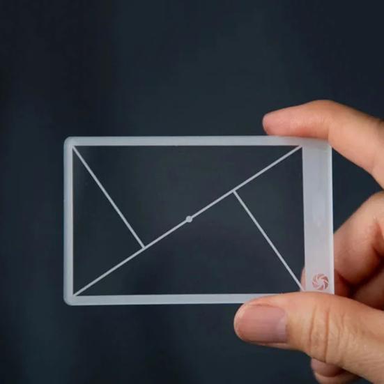 3Pcs Golden Ratio Viewfinder Ruler Fibonacci Rule of Thirds Composition Portable Clear Acrylic Photography Drawing Painting Ruler Card Positioning