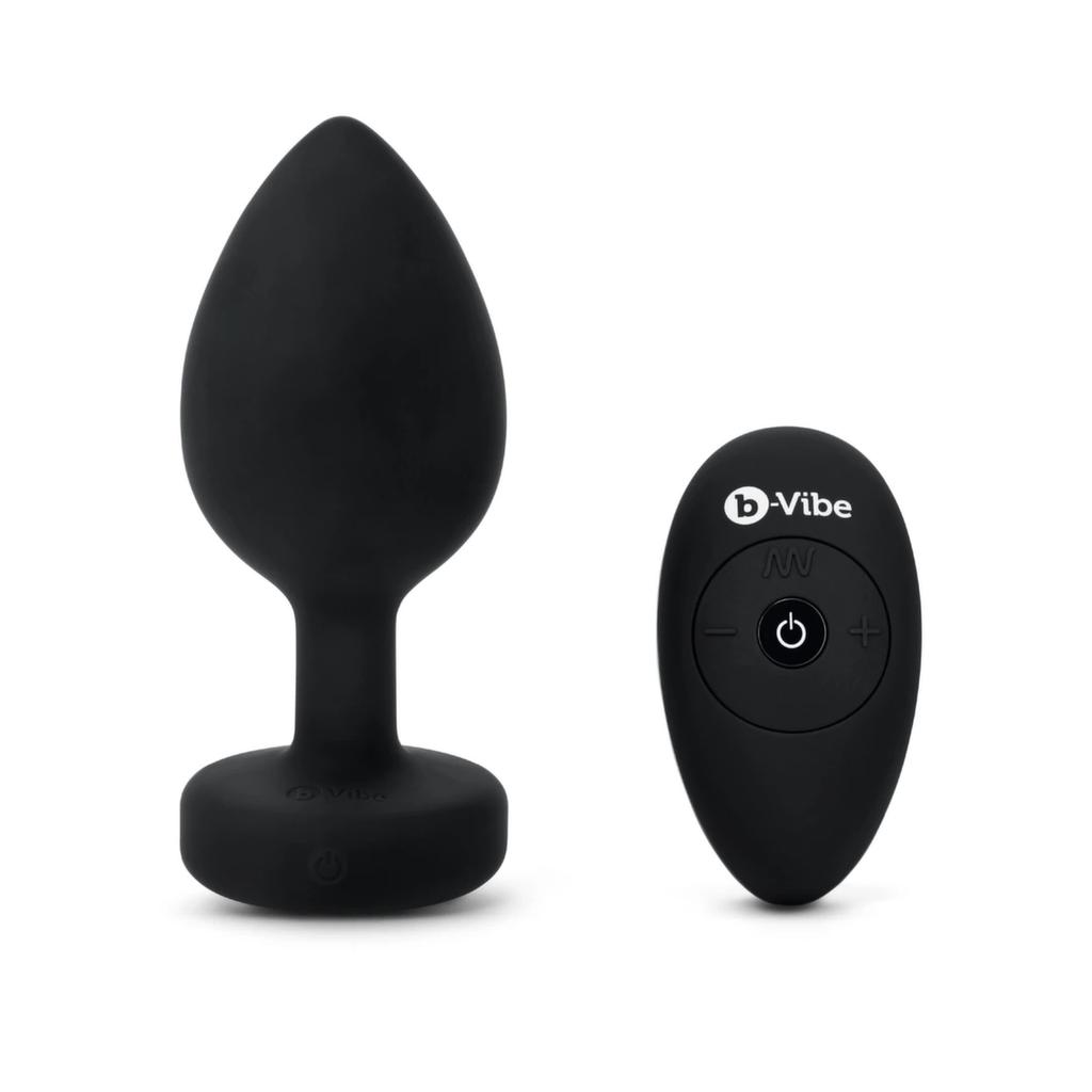 Remote Controlled Anal Plug - B-Vibe Vibrating Jewel Plug Xxl Black