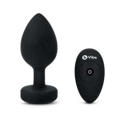 Remote Controlled Anal Plug - B-Vibe Vibrating Jewel Plug Xxl Black