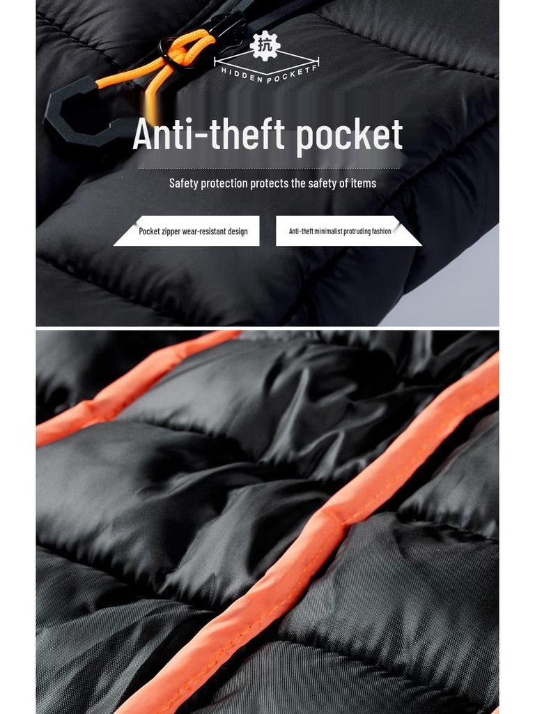 2024 Men's Hooded Light Cotton Jacket for Autumn & Winter