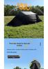 Tunnel 20 Black Inflatable Tent: Outdoor Camping Sunshade Shelter