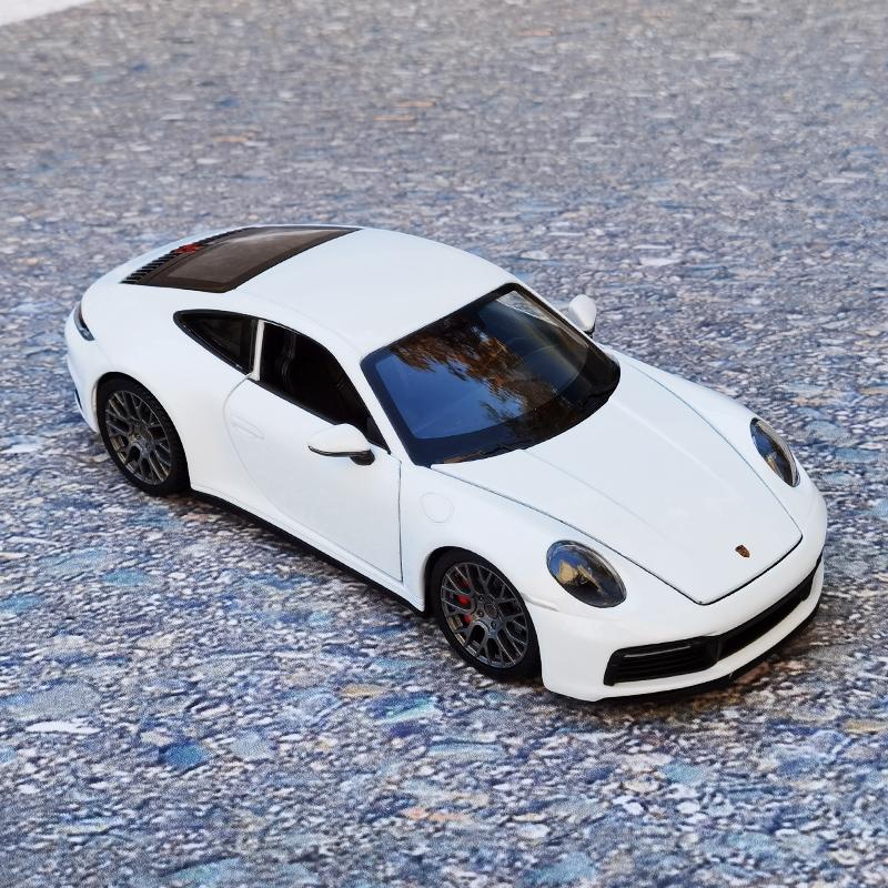 1:24 911 Carrera 4S Спортивный автомобиль из сплава Модель Литье под давлением Металлические Игрушечные Транспортные Средства Модель-симулятор Автомобиля Коллекция Детский Подарок