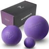 Набор из 3 массажных мячей для мышц фасции, идеально подходит для и поставляется с направляющей для шнурка для и путешествий [TOPFERD] Мячи, освобождение, релаксация, многоразмерные