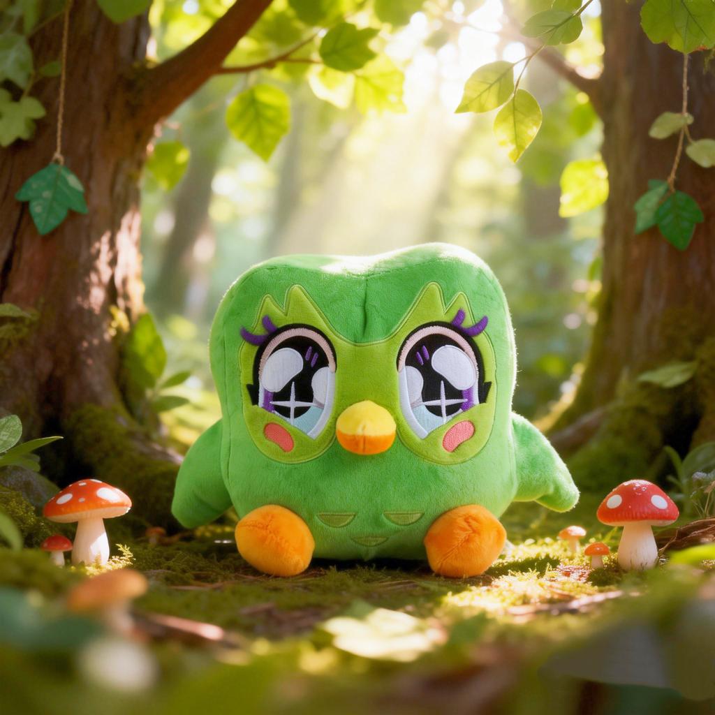 Новая Кавайная Плюшевая Игрушка Duolingo Зеленая Сова Плюшевая Игрушка Совы Дуо Мультяшная Аниме Сова Кукла Мягкая Набивная Детские Игрушки для Игры Подарок