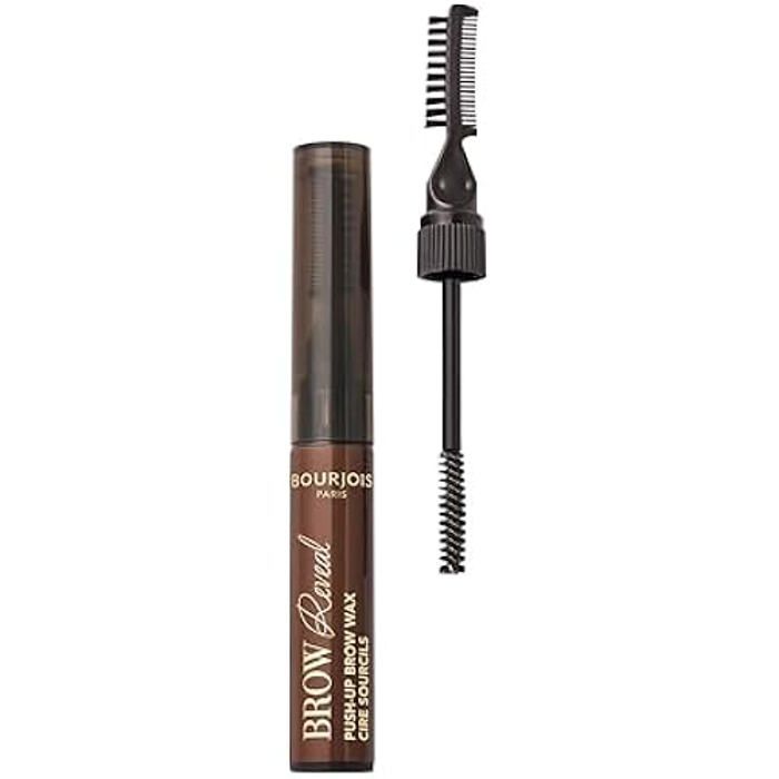 Cire à sourcils - BOURJOIS - Brow Reveal Push-Up - 03 Medium Brown - Waterproof - Applicateur 3 en 1