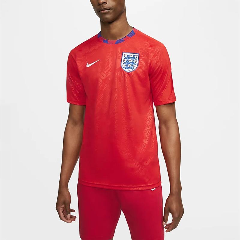 Nike Футбольная майка с коротким рукавом для тренировочного матча сборной Англии, мужские футболки красного цвета CD2577-600