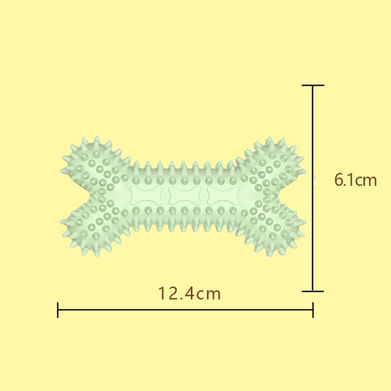 1 шт. жевательная игрушка для домашних животных, мягкая резиновая, устойчивая к укусам, в форме кости, жевательные игрушки для маленьких собак, дрессировочные принадлежности для домашних животных