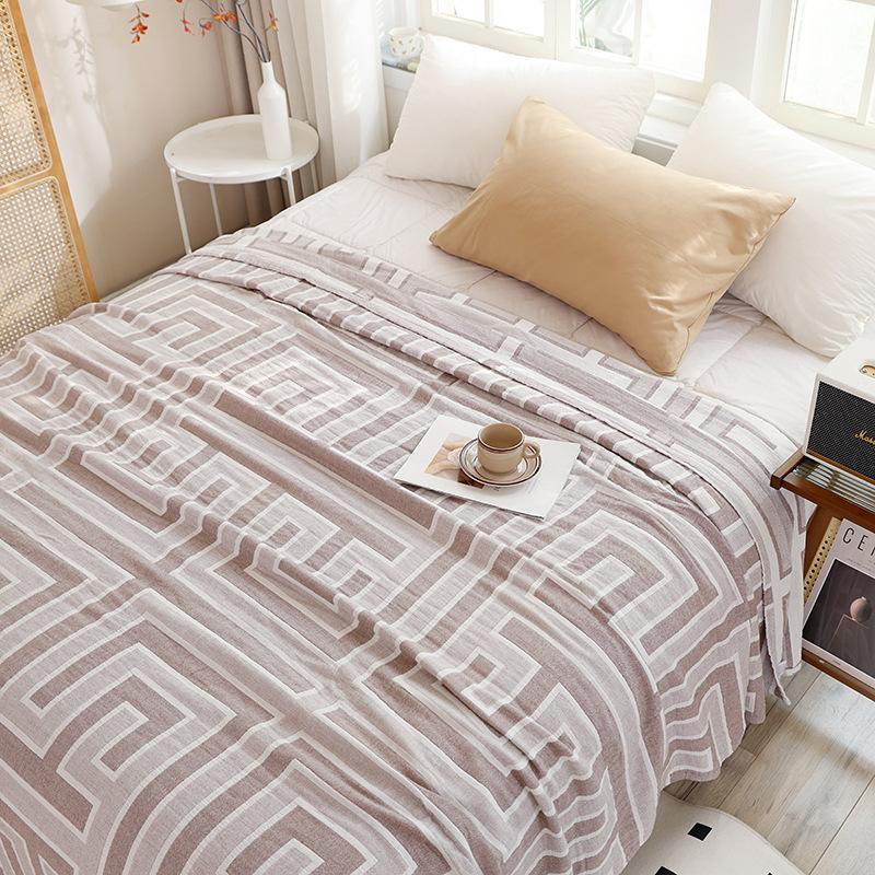 Новое трехслойное марлевое полотенце, утолщенное марлевое одеяло, весенне-летний сон, одеяло с кондиционером, летнее прохладное одеяло.