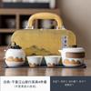 Outdoor travel tea set Wanli Jiangshan ceramic business national style gift box Kung Fu tea set gift set
