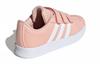 adidas VL COURT 2.0 Синтетическая кожа Устойчивые к истиранию Низкие кеды для скейтборда Розовые Детские GZ7664