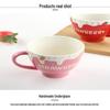 Рельефная керамическая кружка для завтрака и кофе ZhiShi