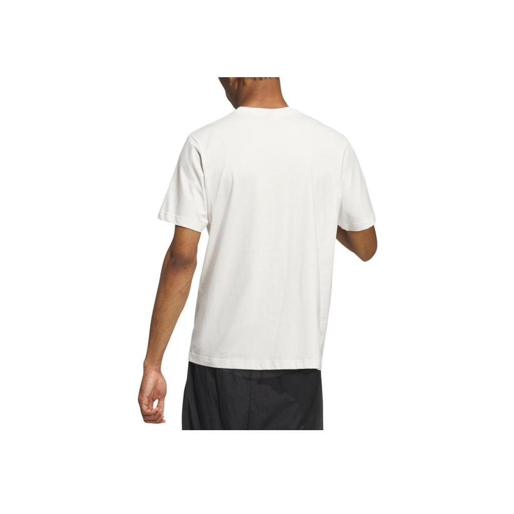 Adidas Solid Color Logo Casual Crew Neck Short Sleeve T-Shirt Unisex Tops White IT4332