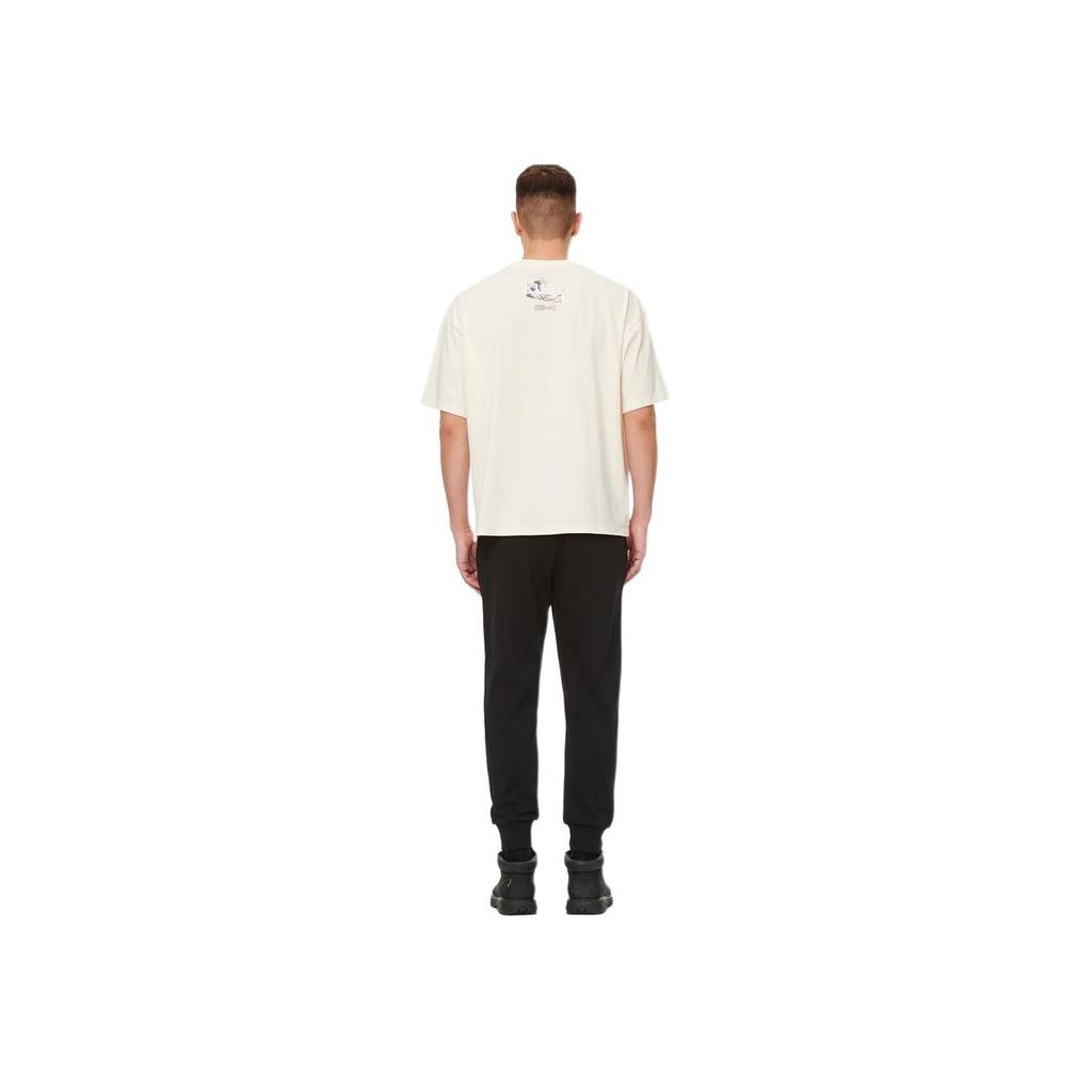 Evisu SS22 Однотонный Комбинированный Узор Печатные Повседневные Спортивные Брюки Мужские брюки Черный 2ESGNM1SP437XX