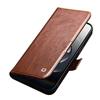 QIALINO For iPhone 16e Wallet Case Genuine Cow Leather Flip Cover Magnetic Clasp Full Protection