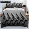 3D Rifle Revolver Cartridge Gun Bedding Set Duvet Cover Bed Set Quilt Cover Twin Single Queen King Size Boys Adult Home Textile