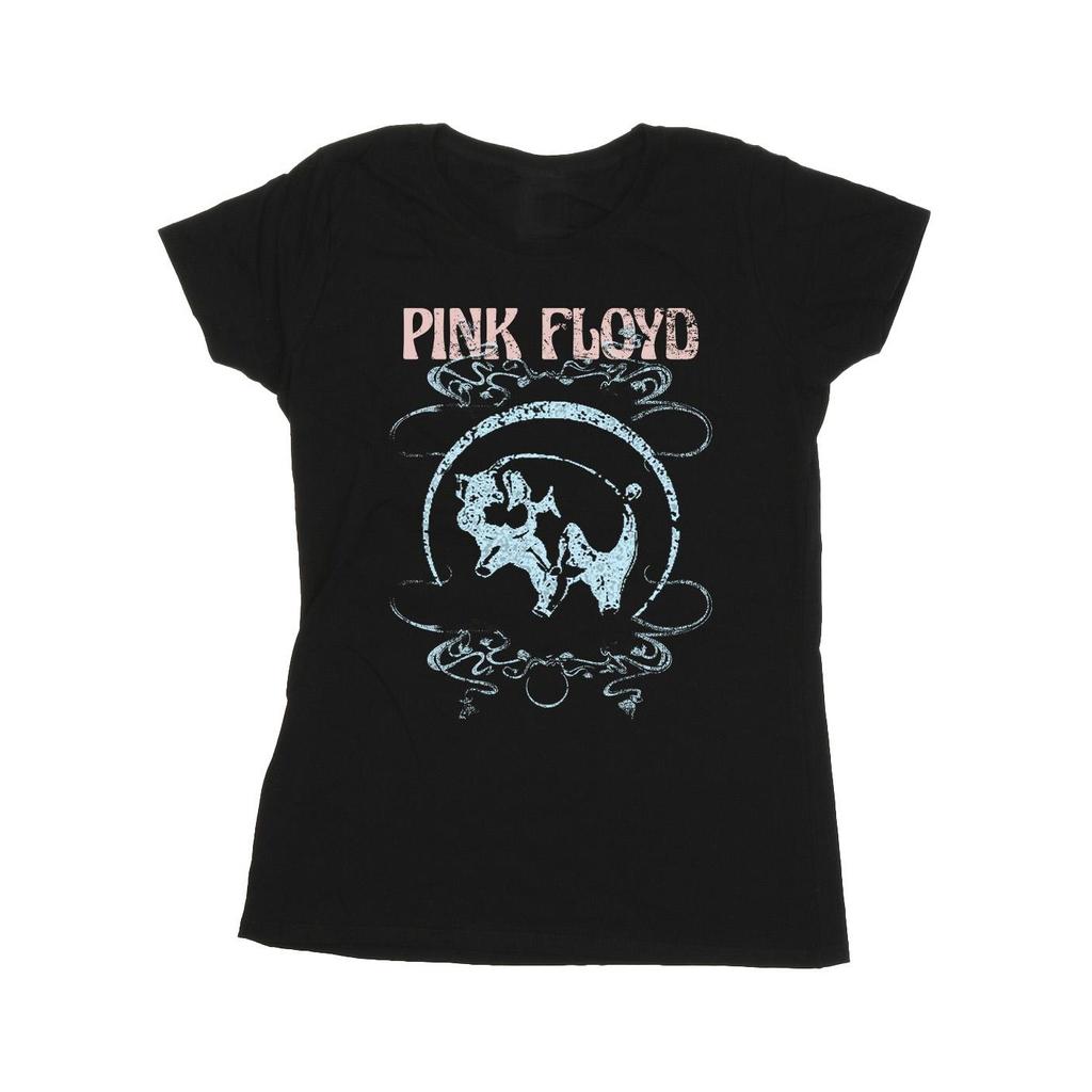 Pink Floyd Womens/Ladies Pig Swirls Cotton T-Shirt