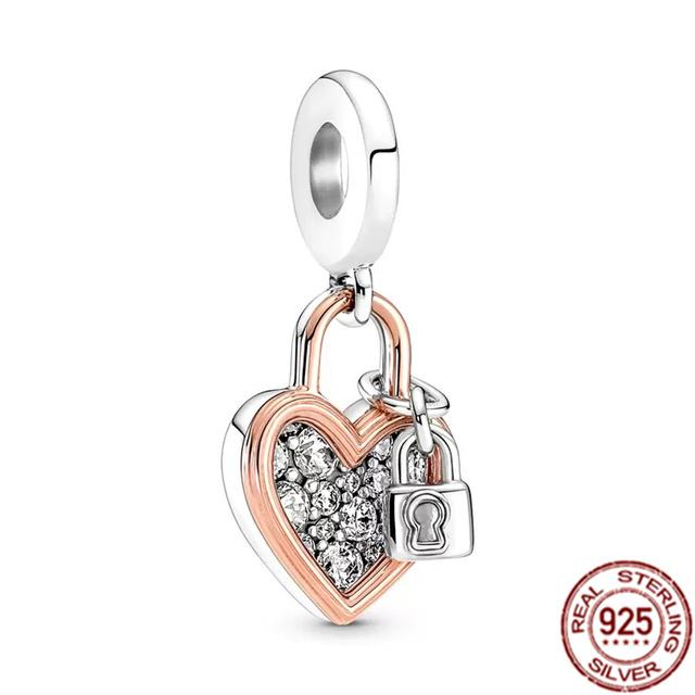 Подвеска с несколькими узорами подходит для браслета/ожерелья из стерлингового серебра 925 пробы, подвеска из бисера, ювелирные изделия для мамы, фестиваля