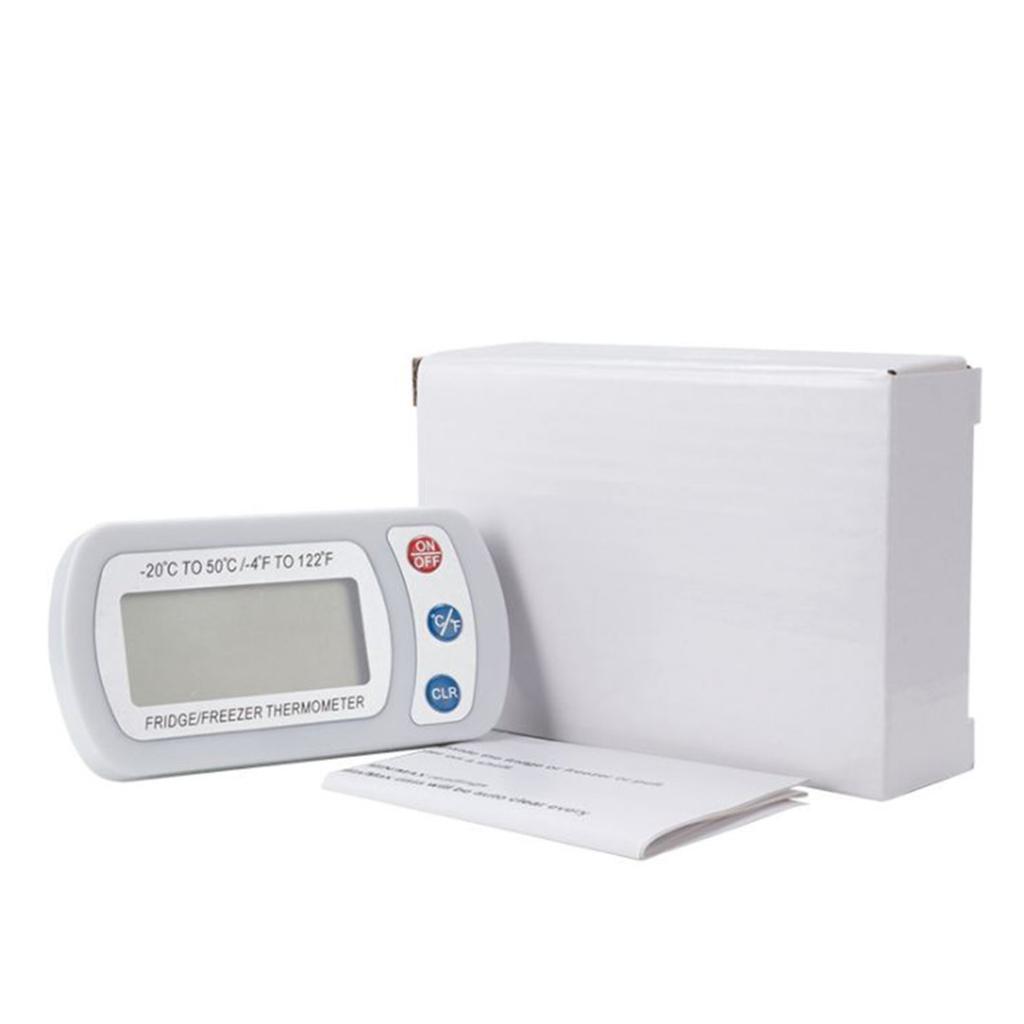 Цифровой ЖК-дисплей для измерения температуры холодильника с крючком, термометр для морозильной камеры