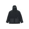 Sports Training Woven Windproof Hooded Logo Jacket Black Men's H40220