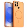 Однотонный матовый чехол из ТПУ для realme C25Y, C21Y с декоративным принтом кольца в стиле MagSafe