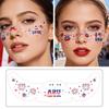 Waterproof Freckle Tattoos Stickers, USA Flag Face Stickers for Independence Day, Patriotic Temporary Body Art for Women Girls, Party Makeup