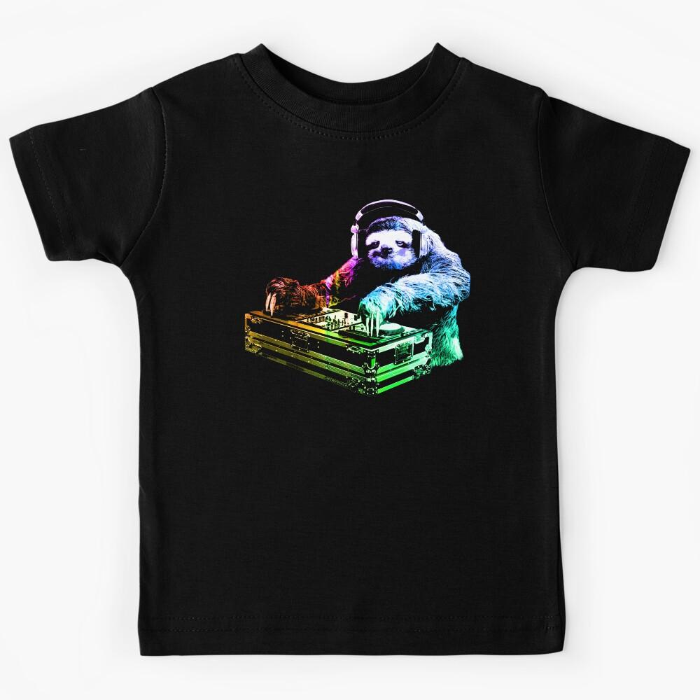 DJ Sloth Kids T-Shirt