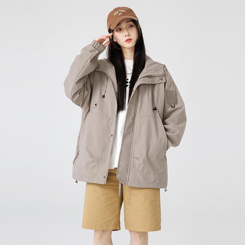 Women Men's Lightweight Rain Jacket Outdoor Softshell Hiking Windbreaker Waterproof Hooded Raincoat