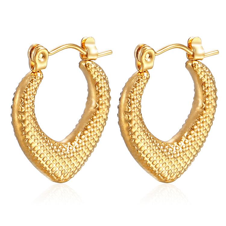 Женские серьги Love из нержавеющей стали Simple Wind женские серьги с покрытием 18K Trend