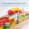 Деревянная Ферма Трек Сцена Строительные Блоки Детский Набор Игрушек Для Детей Развивающая Игра