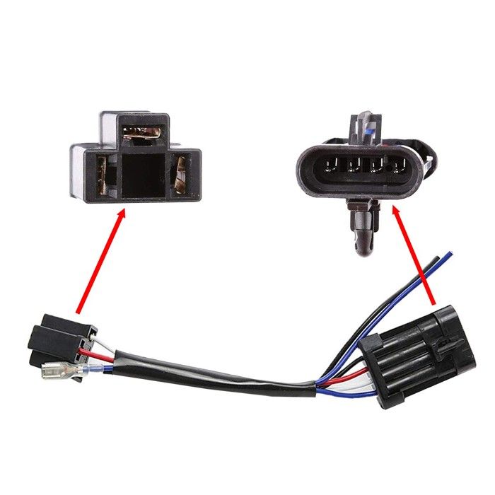 Adaptateur H4-H13 pour phares avant pour Harley Davidson Craftride