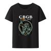 Футболка хипстера Underground Punk Rock Concert, хип-хоп, уличная мода, крутые топы, футболка CBGB OMFUG Liberty Skeleton, черно-белая с принтом