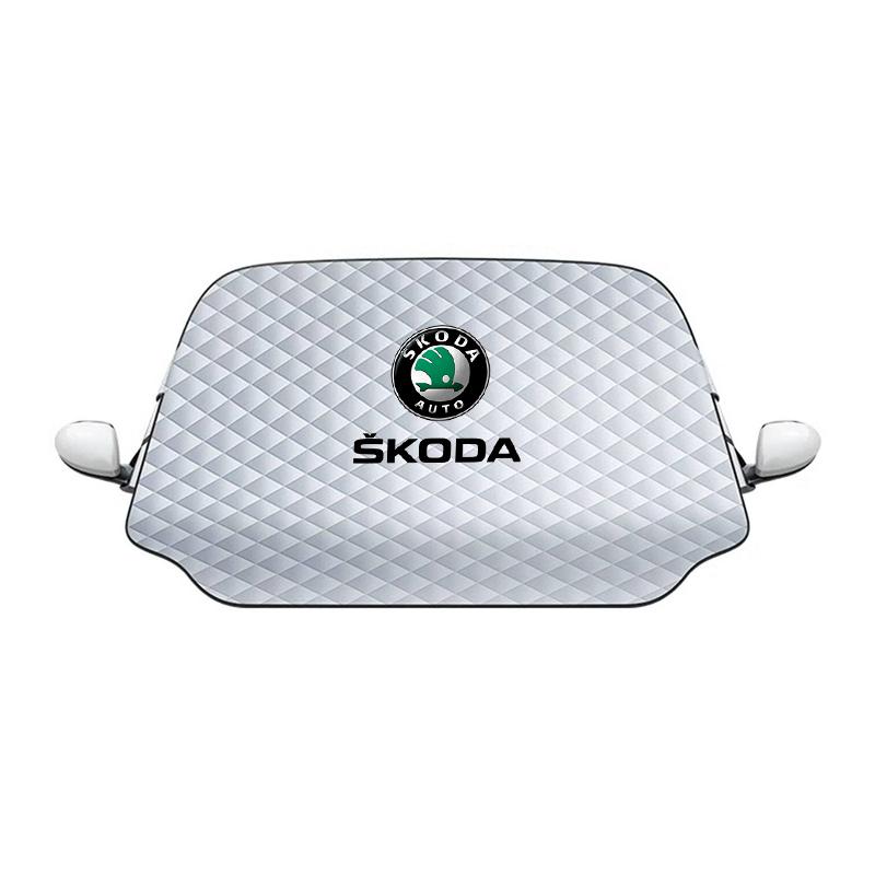 Sunscreen Windshield Cover Folding Sun Visor Pad Auto Accessory Fit Skoda Octavia Kodiaq Fabia vhzk70