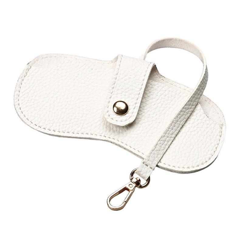 Sunglasses Storage Bag: Summer Hot-Selling, Leather Portable Hanging Bag for Sunshade and Myopia Glasses