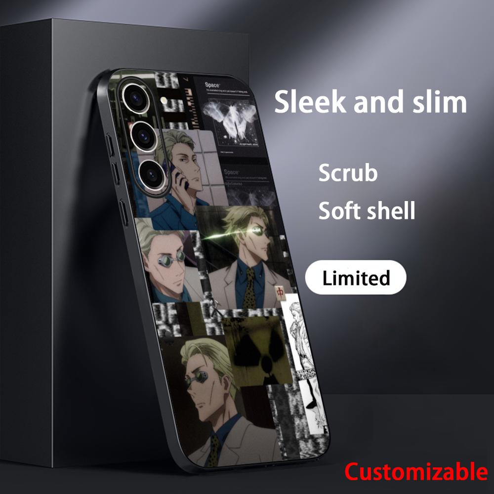 Чехол для телефона Jujutsu Kaisen Кэнто Нанами аниме Для Samsung Galaxy S26 S25 S24 S23 S22 S21 Plus Ultra Note20 Мягкий Черный