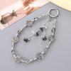 New Gradient Trumpet Flower Pendant Short Phone Chain Women's Bag Charm Keychain Pendant
