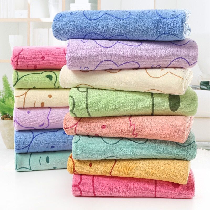 Household Towel Super Absorbent Bath Towel Cute Cartoon Big Towel Bath Towel Set Fabric Is Soft and Does Not Shed Hair and Strong Water Absorption