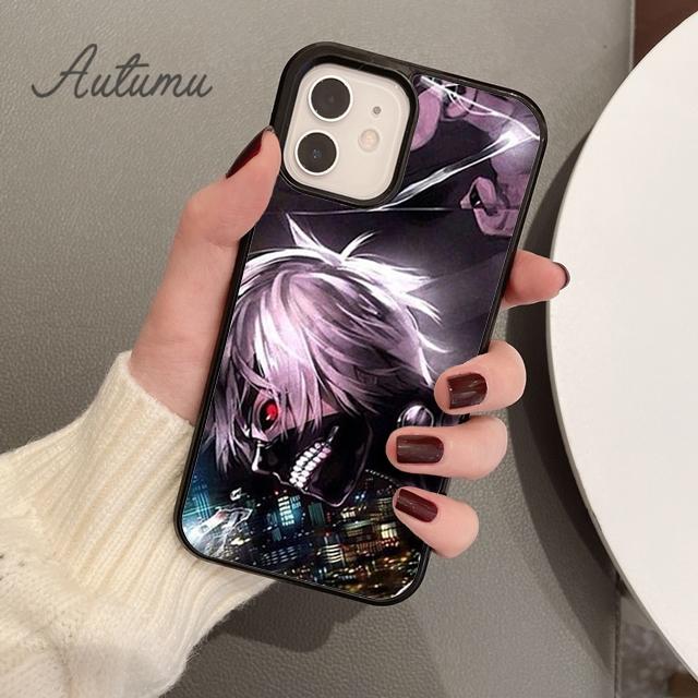 Черно-белый чехол для телефона с аниме «Токийские гули» для iPhone 11 12 13 14 Pro Max mini XR XS SE 2020 6S 7 8 Plus Galaxy S21 S22