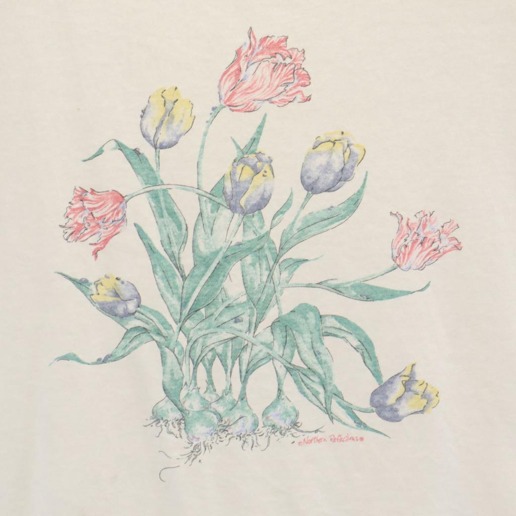 СЕВЕРНЫЙ 90-х годов Старая футболка с коротким рукавом Белая Одинарный шов Мужская Б/у